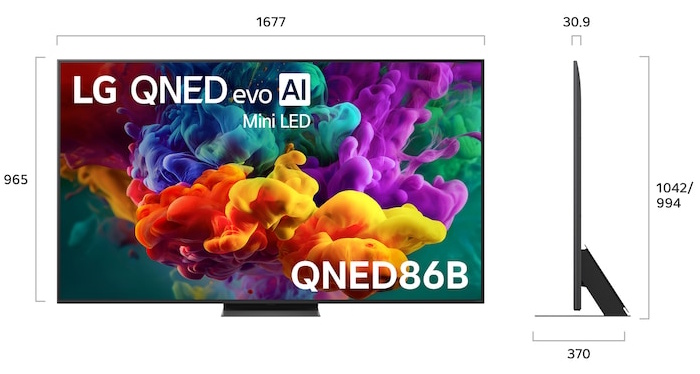 Smart Tivi LG QNED Evo AI 4K 75 inch 75QNED86BSA