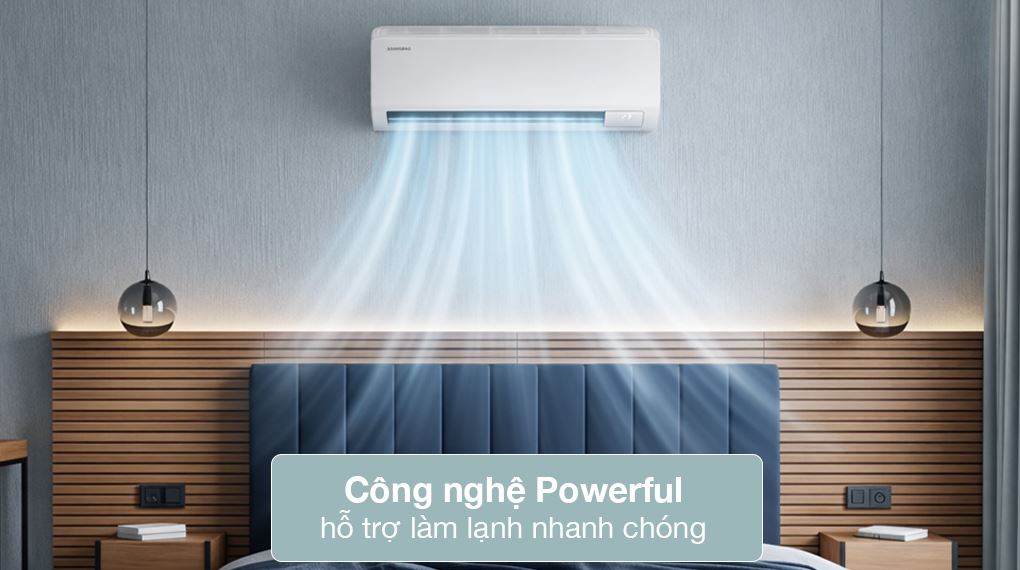 Máy lạnh Samsung Inverter 1.5 HP AR50H13D1BHNSV - Làm lạnh nhanh