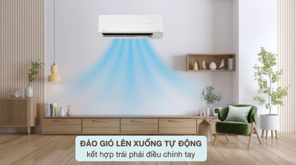 Cơ chế thổi gió - Máy lạnh Toshiba Inverter 1.5 HP RAS-H13P2KCVG-V