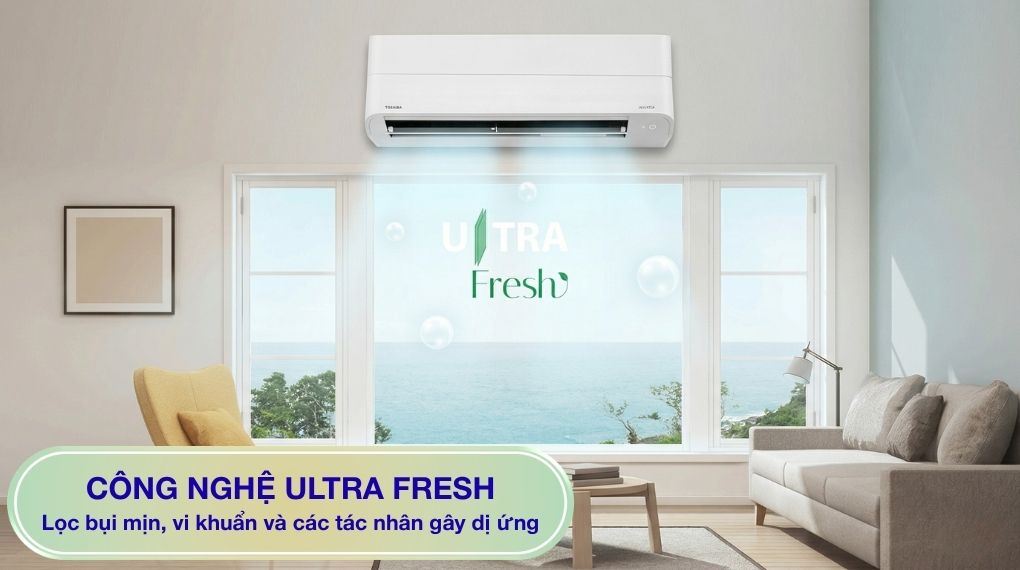 Máy lạnh Toshiba Inverter 2 HP RAS-H18P2KCVG-V -  Công nghệ Ultra Fresh