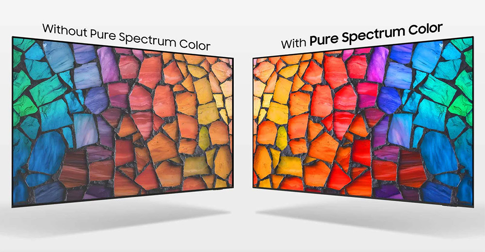 Công nghệ Pure Spectrum Color Tivi Samsung Mini LED 4K 100 Inch UA100M90HK