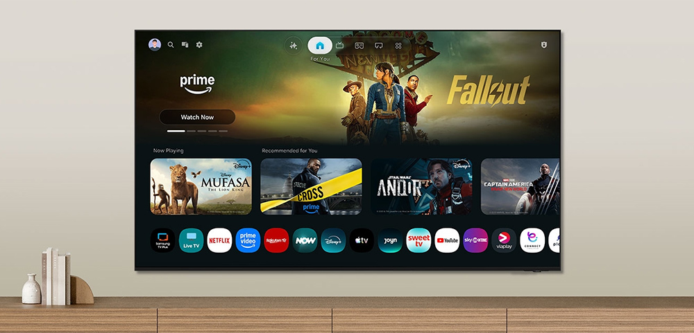 Hệ điều hành One UI Tizen Tivi Samsung Mini LED 4K 100 Inch UA100M90HK