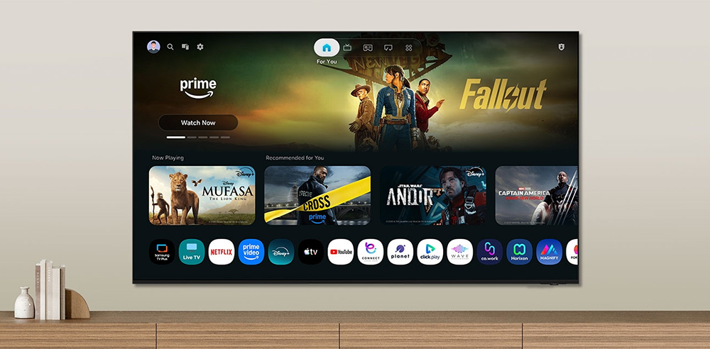 Hệ điều hành One UI Tizen Tivi Samsung Micro RGB 4K 75 Inch MRA75R95HX