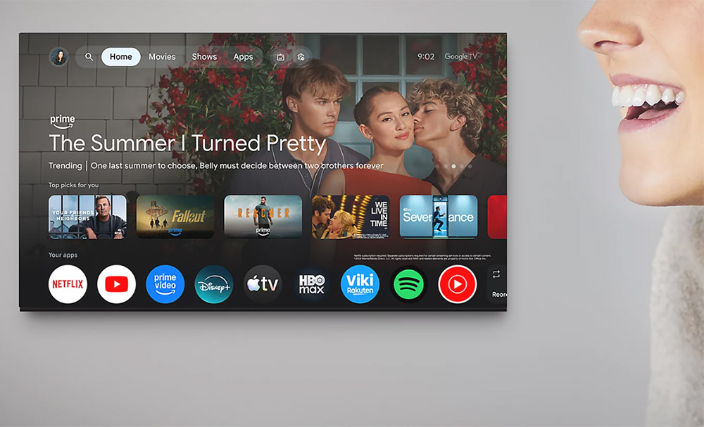Điều khiển giọng nói rảnh tay Sony Google Smart TV BRAVIA 3 II K-100XR30M2