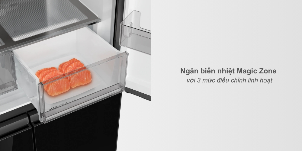 Tủ Lạnh 495 Lít AQR-MA570XA(GB)U1 có ngăn biến nhiệt Magic Zone