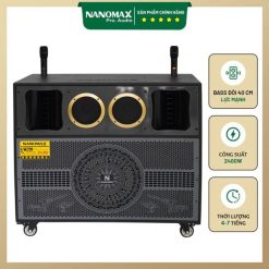 Loa Kéo Bình & Điện Bass Đôi 40cm 2400w Nanomax Pro-555