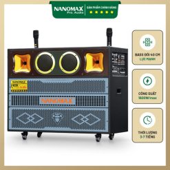Loa Kéo Bình & Điện Bass Đôi 40cm 1600w Nanomax Pro-803N