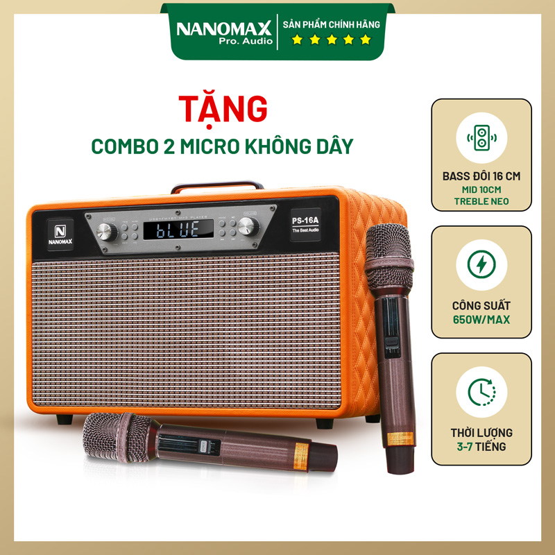 Loa Karaoke Xách Tay Nanomax PS-16A | Hình 1