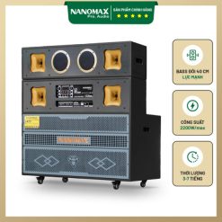 Loa Kéo Bình & Điện Bass Đôi 40cm 2200w Nanomax Pro-215i