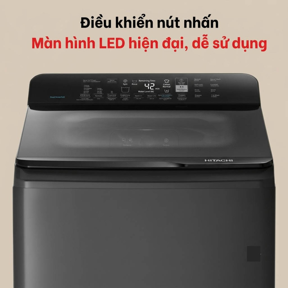 Máy giặt Hitachi Inverter 15 kg LTL 15MVW0T - Hàng chính hãng