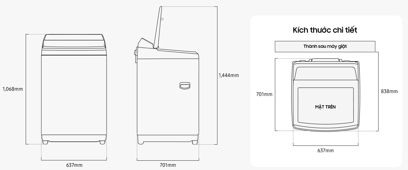 Máy giặt Samsung Ecobubble Inverter 17kg WA40F17E7CSV