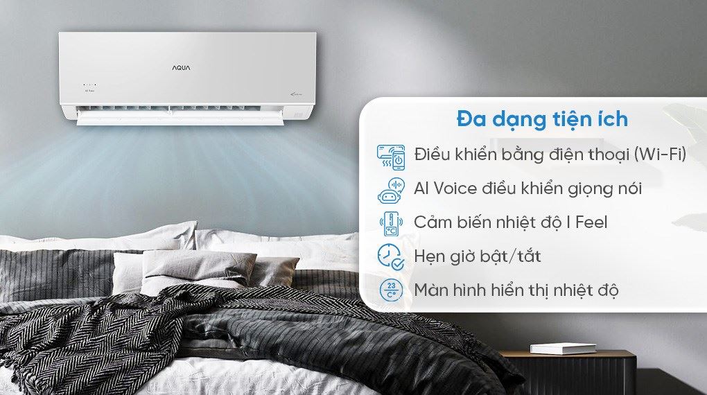 Máy lạnh Aqua Inverter 1.5 HP AQA-RUV13VS - Tiện ích