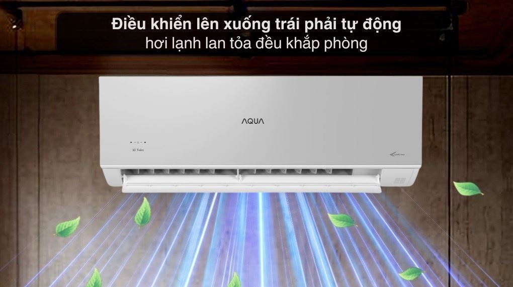 Máy lạnh Aqua Inverter 1 HP AQA-RUV10VS - Đảo gió 4 chiều