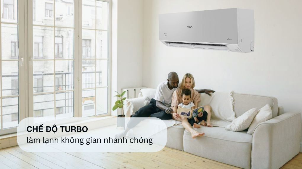 Máy lạnh Aqua Inverter 1 HP AQA-RUV10VS - Công nghệ làm lạnh nhanh
