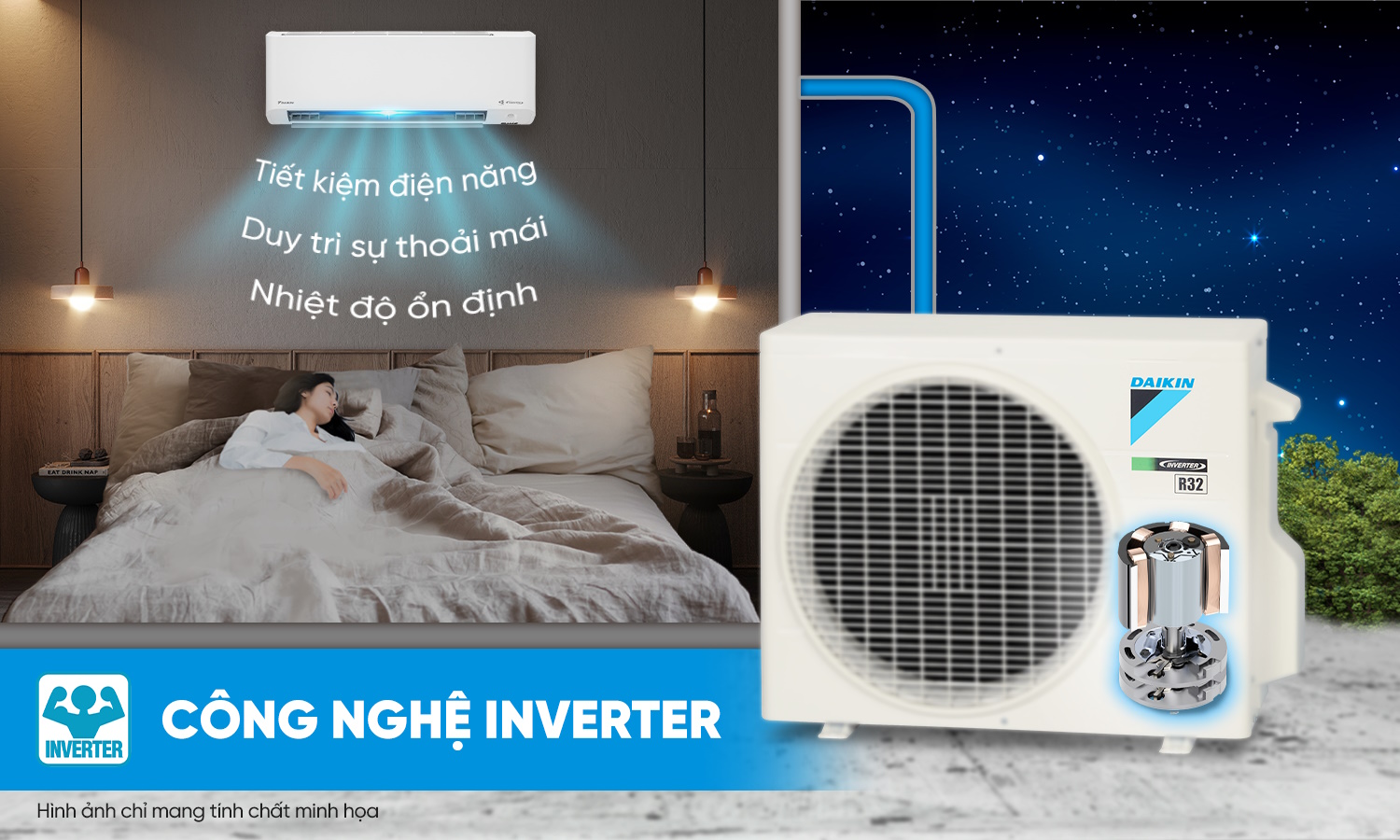 Điều hòa Daikin vận hành êm, tiết kiệm điện Điều hòa Daikin