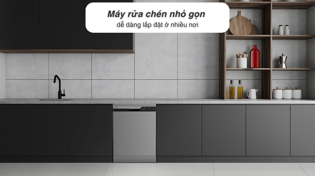 Máy rửa chén độc lập Hitachi HDF-F146VX - Thiết kế