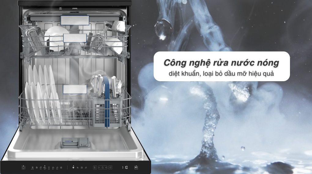 Máy rửa chén độc lập Hitachi HDF-F158CVGB - Chương trình rửa