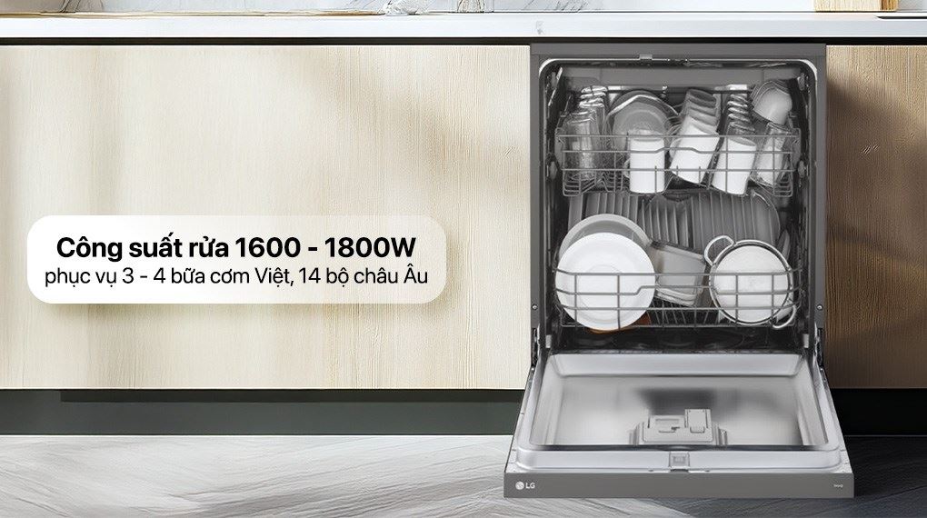 Máy rửa chén độc lập LG LDN14BLA5 - Công suất