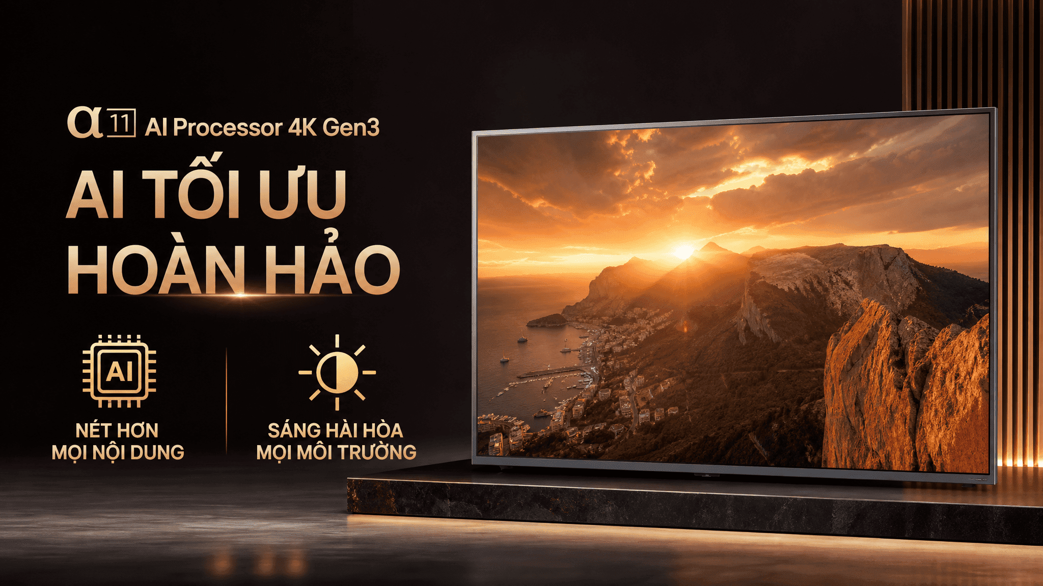Smart Tivi OLED LG AI 4K 65 inch OLED65G6PSA tích hợp bộ xử lý α11 AI Super Upscaling 4K giúp tối ưu hình ảnh rõ nét Smart Tivi OLED LG AI 4K 65 inch OLED65G6PSA tích hợp bộ xử lý α11 AI Super Upscaling 4K giúp tối ưu hình ảnh rõ nét