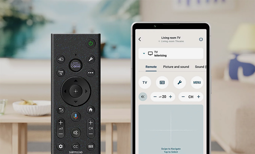 Điều khiển tivi Sony Google TV True RGB BRAVIA 7 II K-75XR70M2