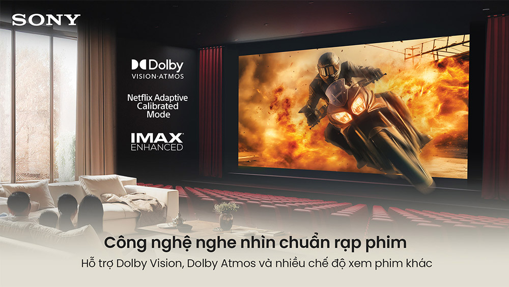 Tích hợp các chuẩn điện ảnh Sony Google TV True RGB BRAVIA 9 II K-75XR90M2