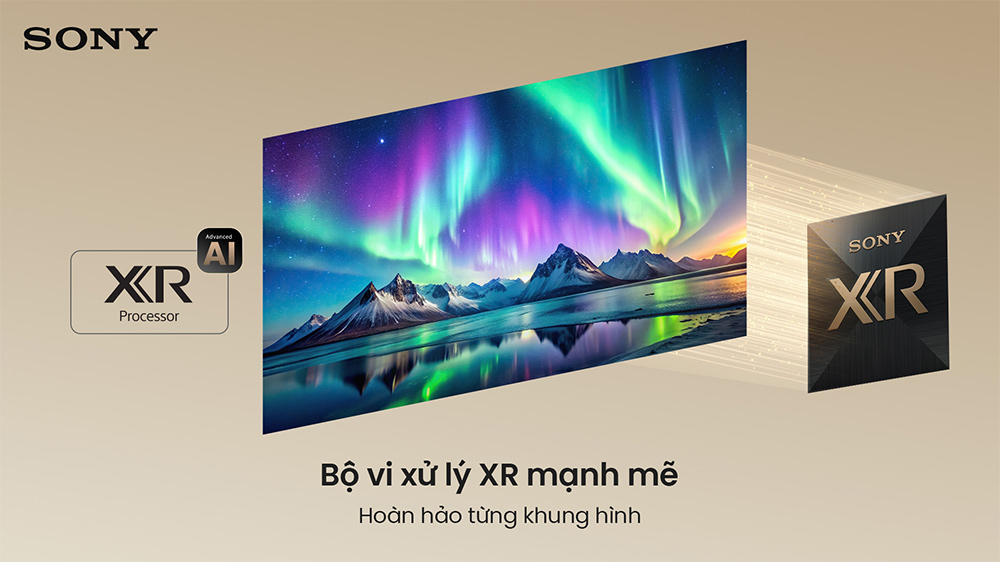 Bộ xử lý XR có AI Sony Google TV True RGB BRAVIA 9 II K-85XR90M2