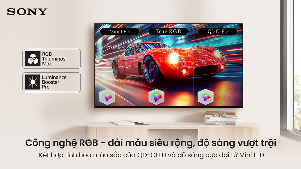 Công nghệ True RGB Sony Google TV True RGB BRAVIA 9 II K-85XR90M2