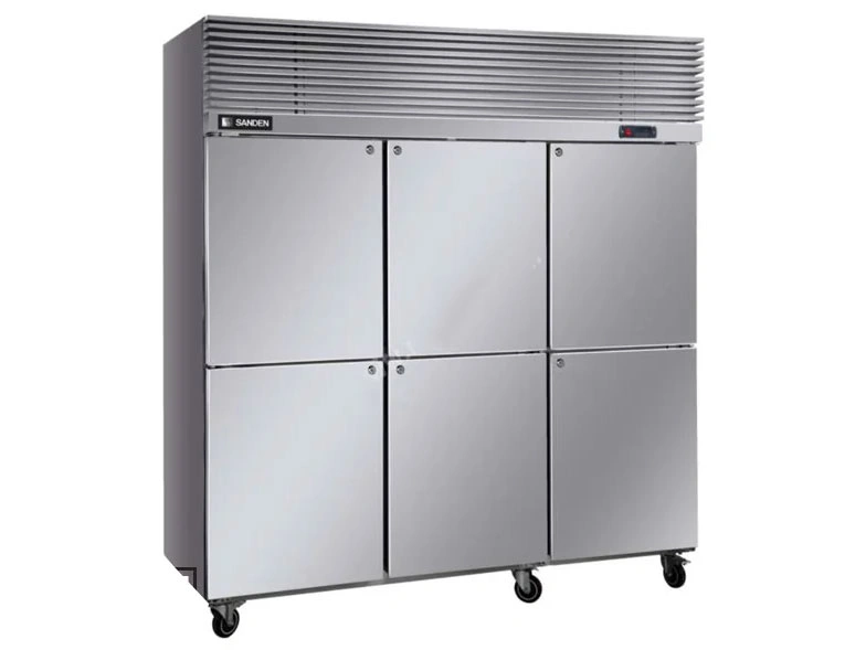 Tủ mát 6 cánh inox Sanden SRC-1853