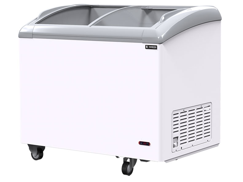 Tủ đông cửa kính cong Sanden SNC-0355