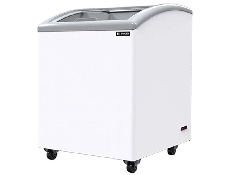 Tủ đông cửa kính cong Sanden 150 lít SNC-0155