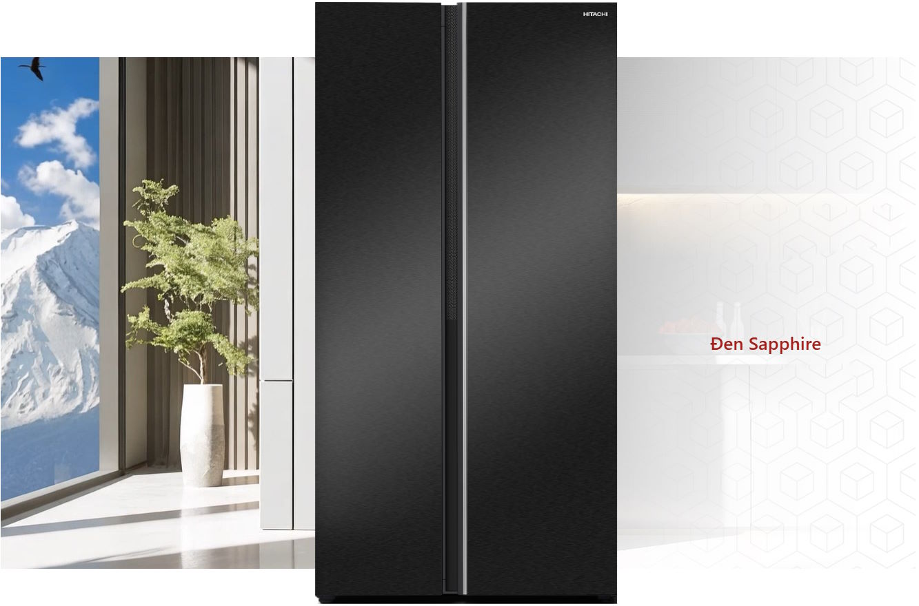 Tủ lạnh Hitachi Inverter Side by Side 653 lít HRSN9713ESAUVN