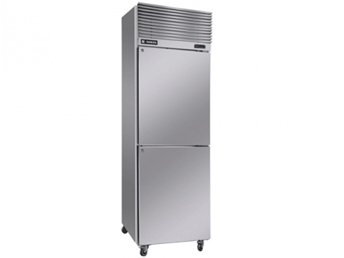 Tủ mát 2 cánh inox đứng Sanden SRC-0613