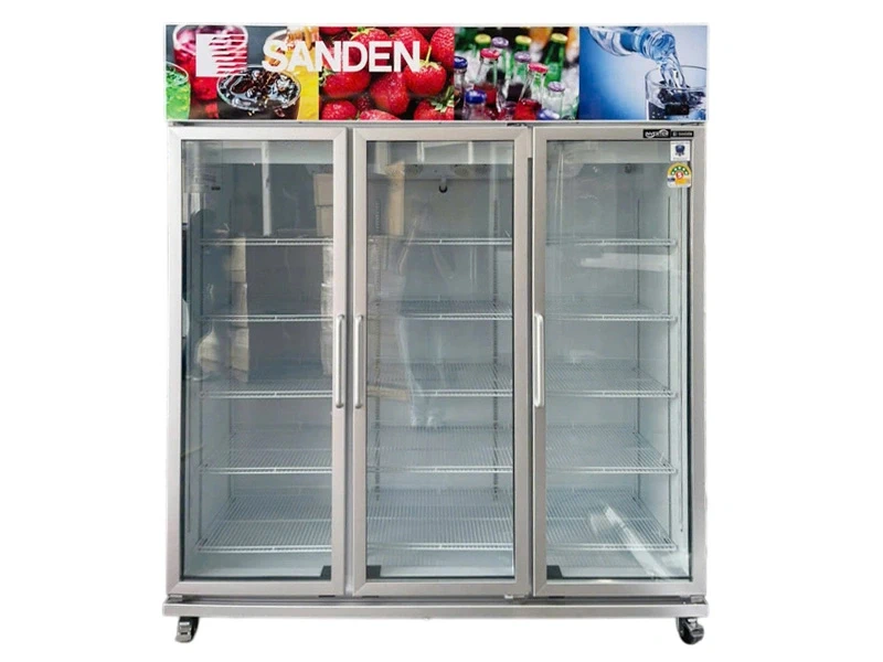 Tủ mát đứng 3 cánh kính inverter Sanden OEM-1805i