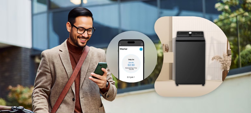 Điều khiển máy giặt TX2312DT5O từ xa qua ứng dụng LG ThinQ