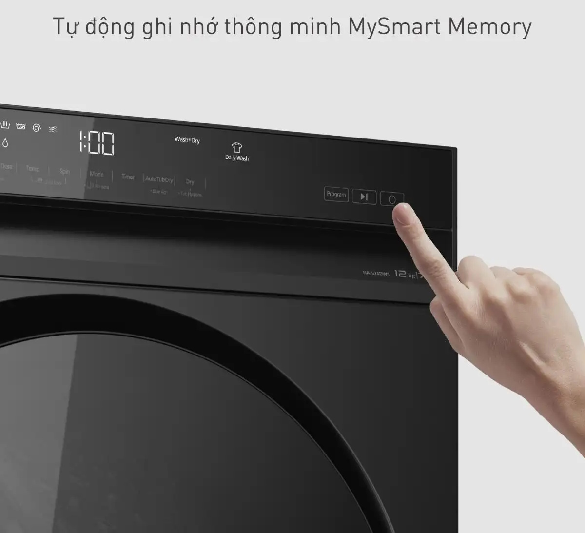 Ghi nhớ thói quen sử dụng với My Smart Memory Máy giặt Panasonic