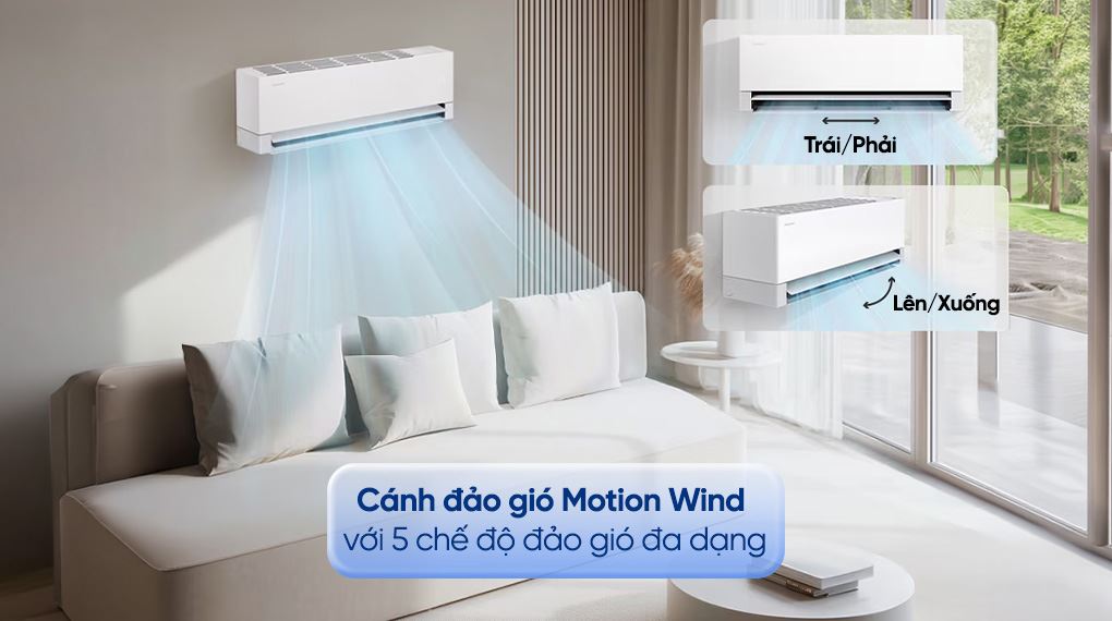 Máy lạnh Samsung Wind-Free Inverter 1 HP AR70H10D1BWNSV - Cơ chế thổi gió