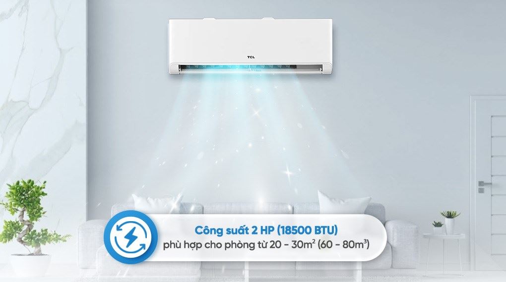Máy lạnh TCL Inverter 2 HP TBI-18CSD/TPHI - Công suất làm lạnh Máy lạnh TCL Inverter 2 HP TBI-18CSD/TPHI - Công suất làm lạnh