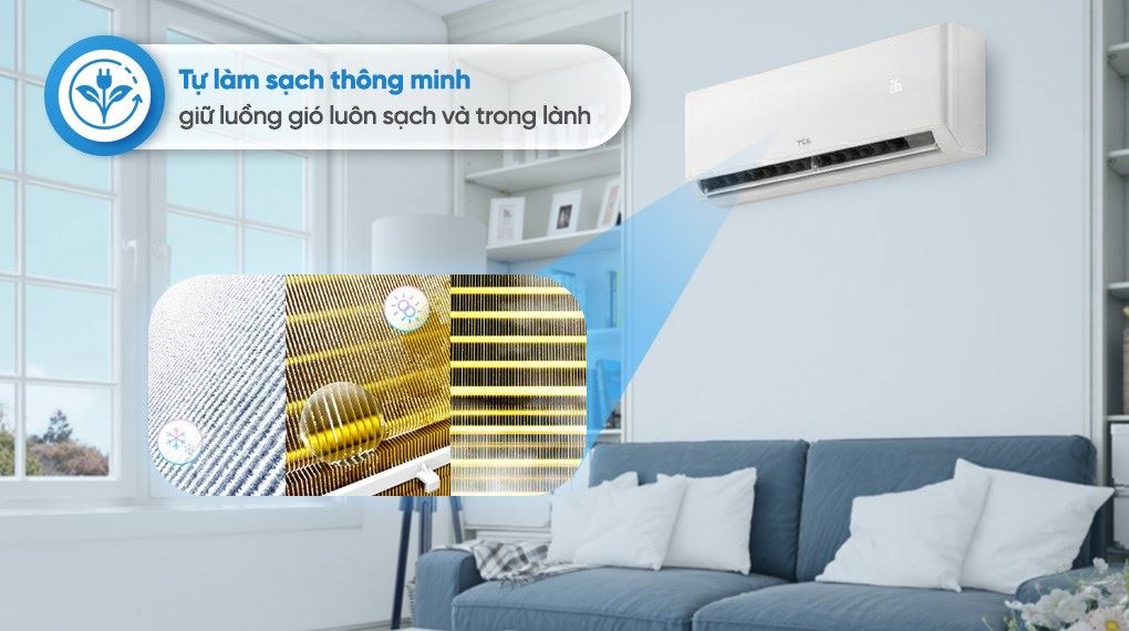 Máy lạnh TCL Inverter 2 HP TBI-18CSD/TPHI - Tiện ích Máy lạnh TCL Inverter 2 HP TBI-18CSD/TPHI - Tiện ích