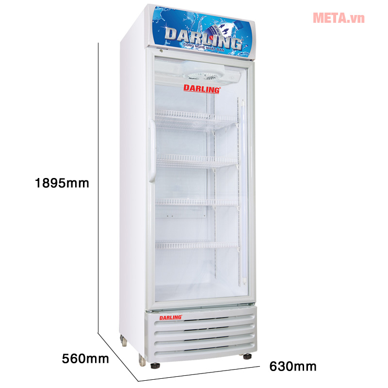 Kích thước Tủ mát Darling DL-3600A
