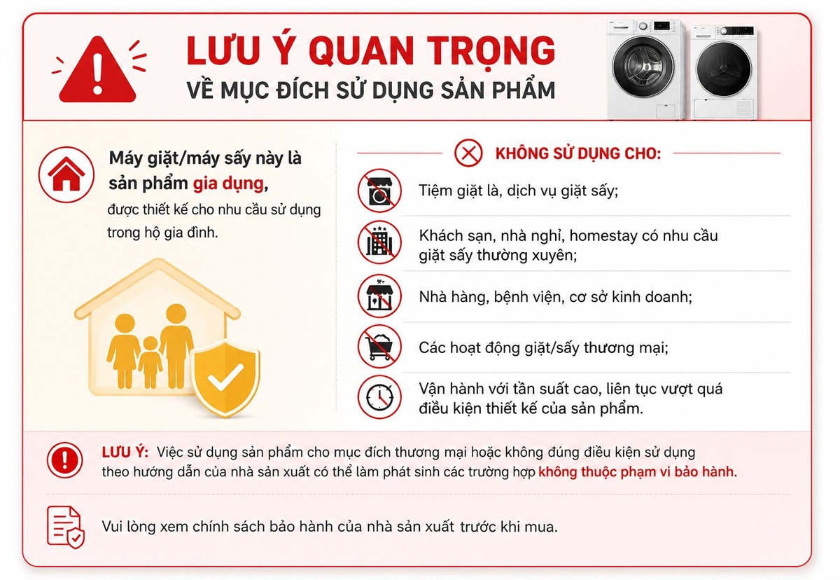 Lưu ý về Chính sách bảo hành sản phẩm Lưu ý về Chính sách bảo hành sản phẩm