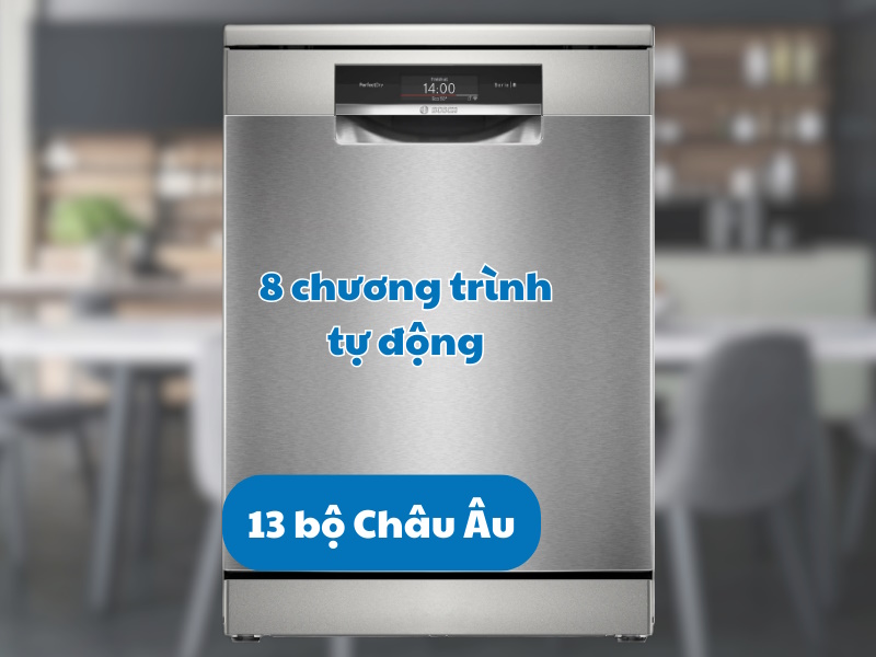 Bosch SMS8ZDI86M có 8 chương trình rửa tự động Bosch SMS8ZDI86M