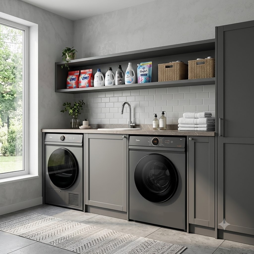 Thiết kế hiện đại, khối lượng sấy 7 kg tiện dụng Máy sấy thông hơi Midea 7 kg MD100A70
