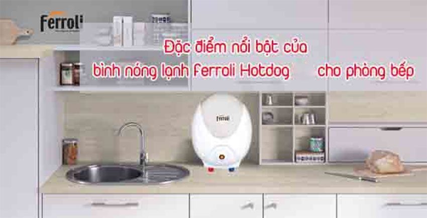 Bình nước nóng chống giật Ferroli Hotdog E 5L - Hàng chính hãng