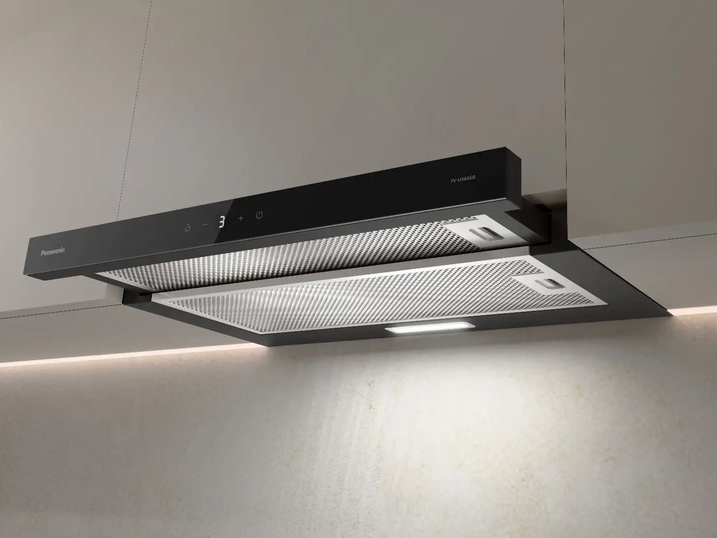 Thiết kế âm tủ siêu mỏng – Tối ưu không gian bếp Máy hút mùi Panasonic FV-UX6AEBYUE