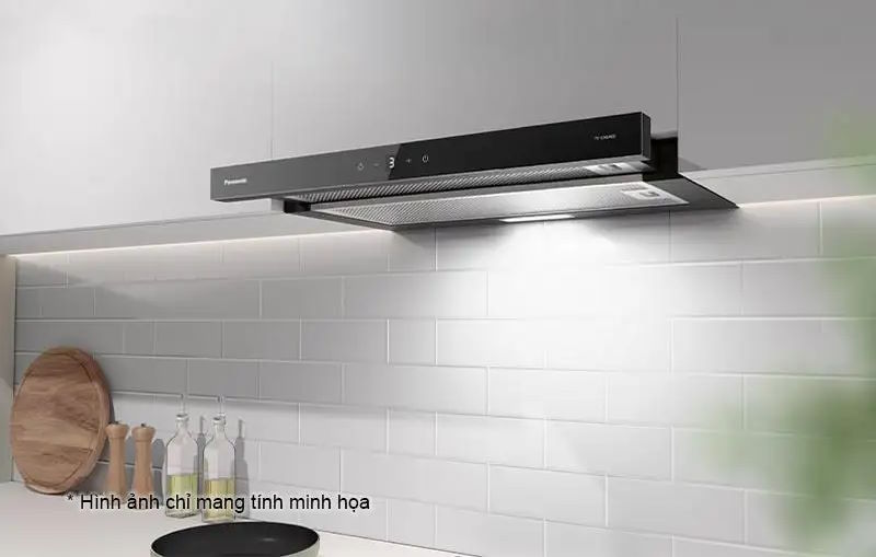 Đèn LED chiếu sáng – Hỗ trợ nấu ăn tiện lợi Máy hút mùi Panasonic