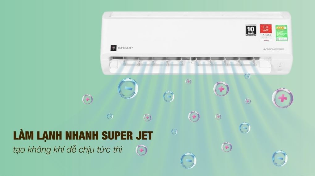 Super Jet - Máy lạnh Sharp Inverter 1 HP AH-XP10DSW