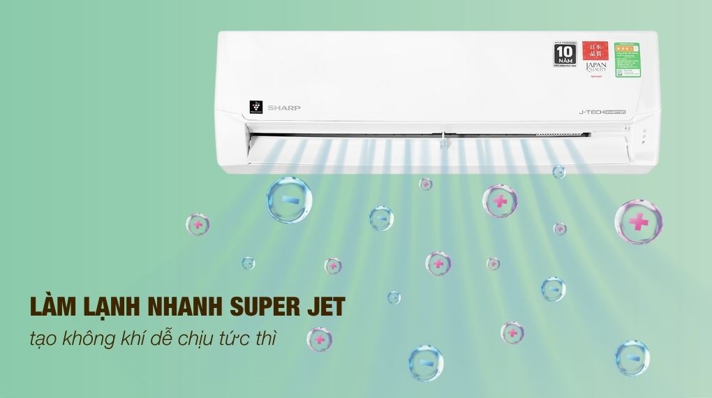Super Jet - Máy lạnh Sharp Inverter 2 HP AH-XP18DSW