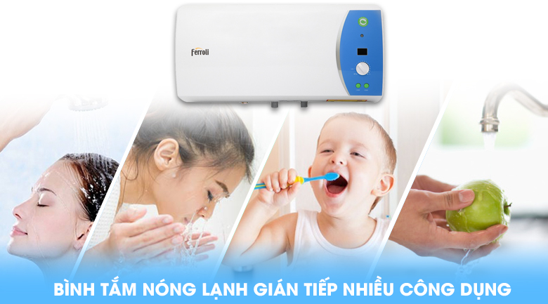 Bình nước nóng Ferroli VERDI 30L AE 30 Lít - Đa dạng công dụng Bình nước nóng Ferroli VERDI 30L AE 30 Lít - Đa dạng công dụng