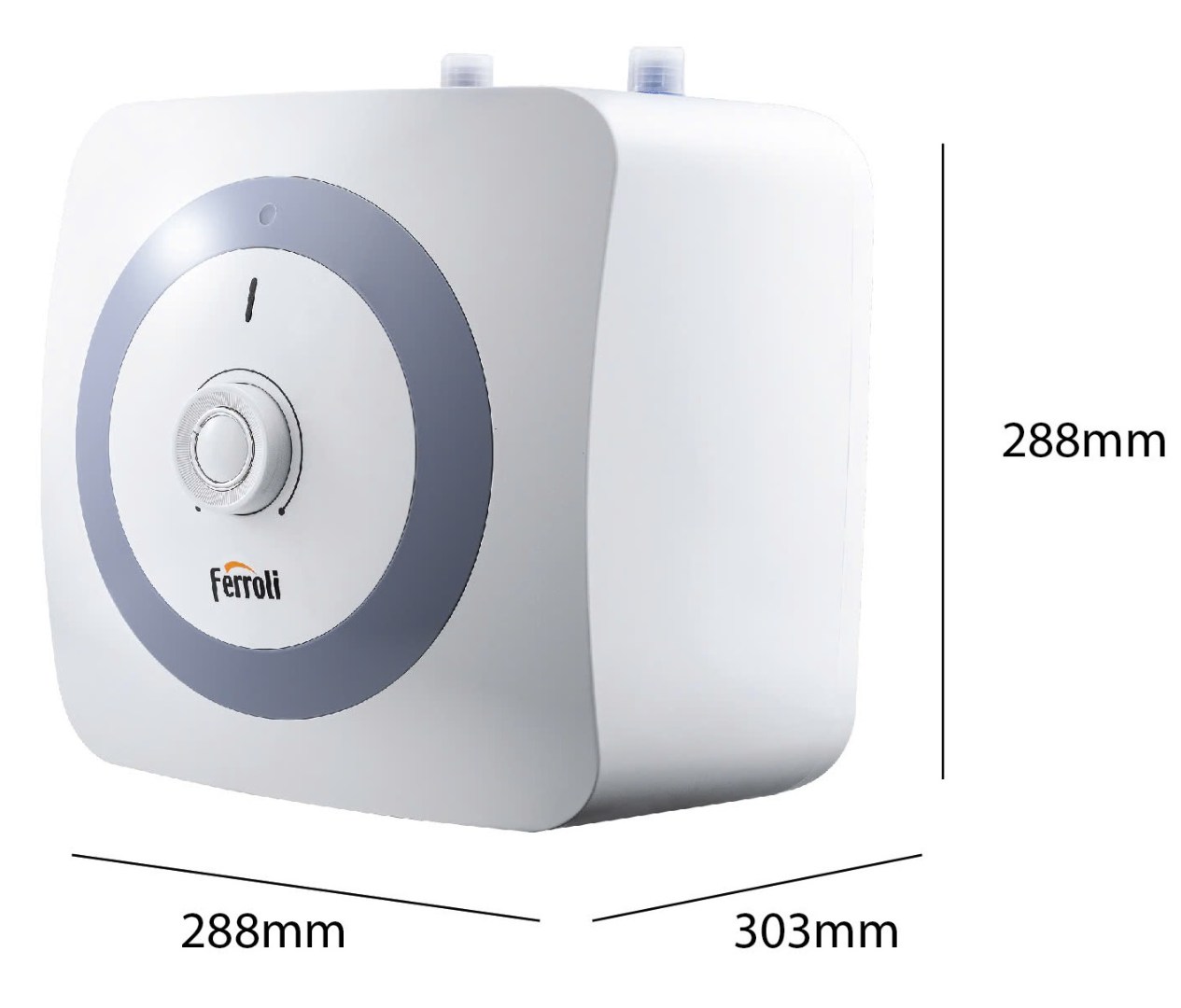 Bản vẽ kích thước máy nước nóng LUCK 6.8L gián tiếp