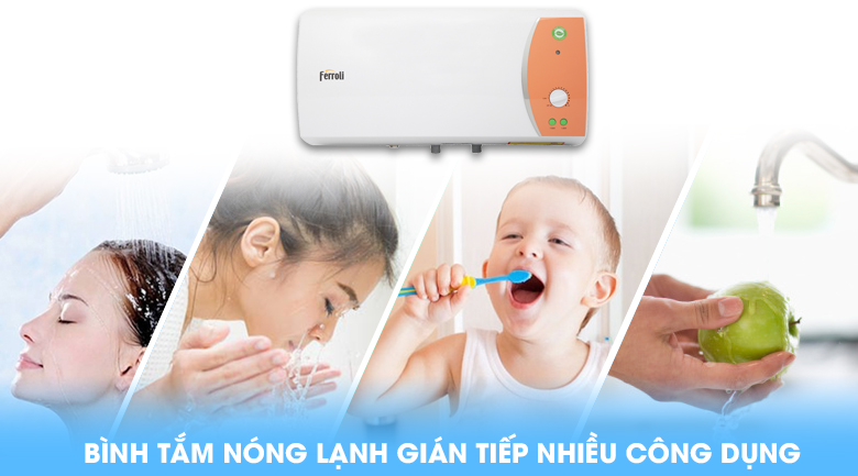Bình nước nóng Ferroli VERDI 30L TE 30 lít - Đa dạng công dụng Bình nước nóng Ferroli VERDI 30L TE 30 lít - Đa dạng công dụng